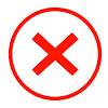 no red Cross x