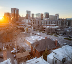 Designer furnishings in downtown Salt Lake City rental