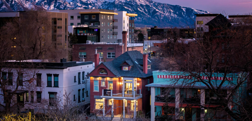 Luxury living room at Broadway Airbnb in Salt Lake City